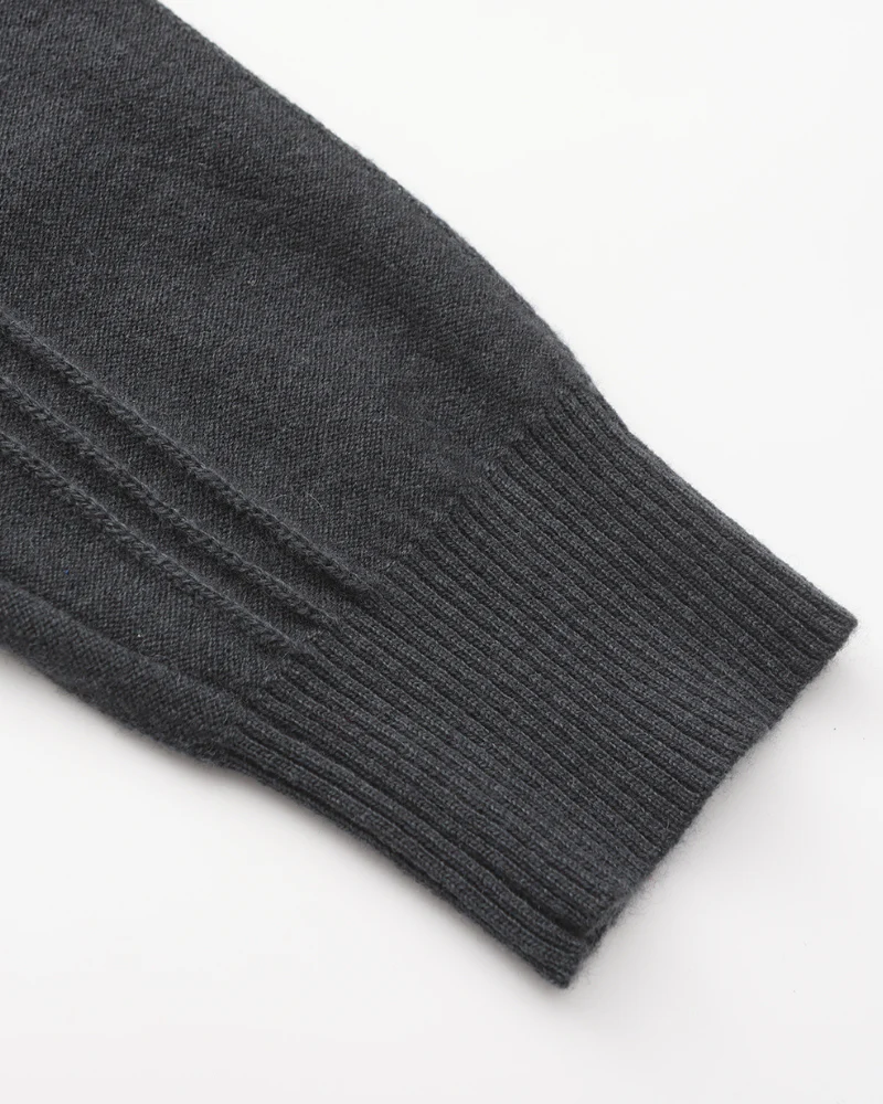 100% Cashmere Ribbed Half Zip - Image 13