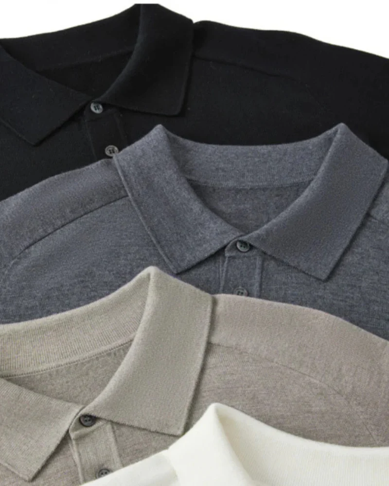 100% Premium Wool Polo - Image 3