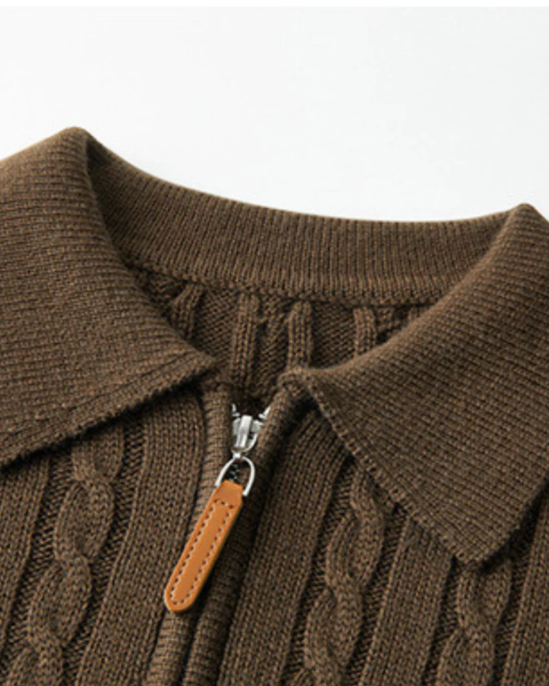 100% Premium Wool Zip Up - Image 2