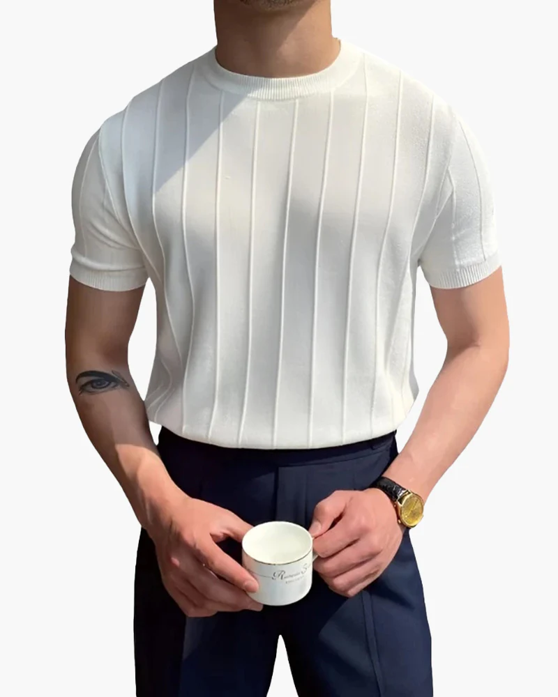 Cannes Ribbed T-Shirt - Image 4