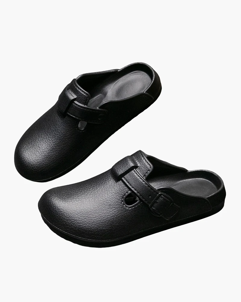 Classic Comfort Buckle Clogs - Image 3