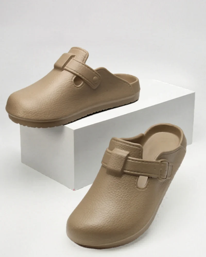 Classic Comfort Buckle Clogs - Image 4