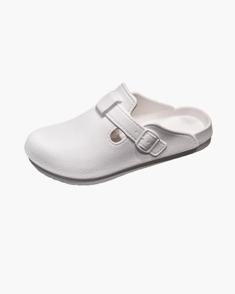 Classic Comfort Buckle Clogs - Image 7