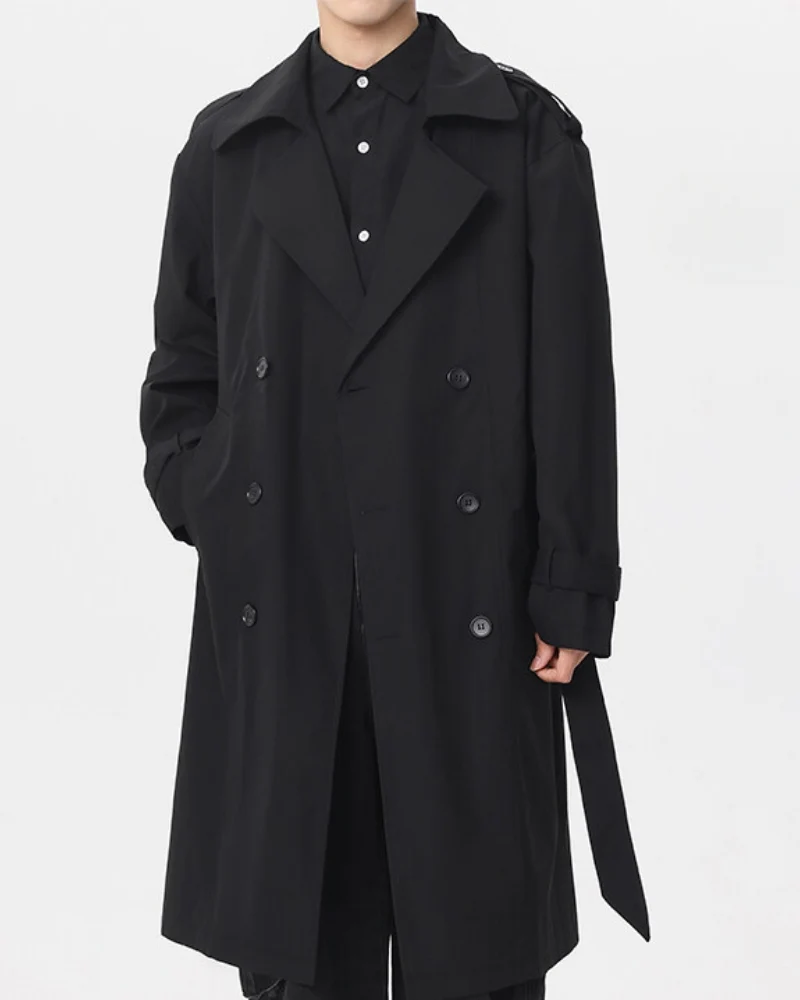 Classic Double-Breasted Trench Coat - Image 3