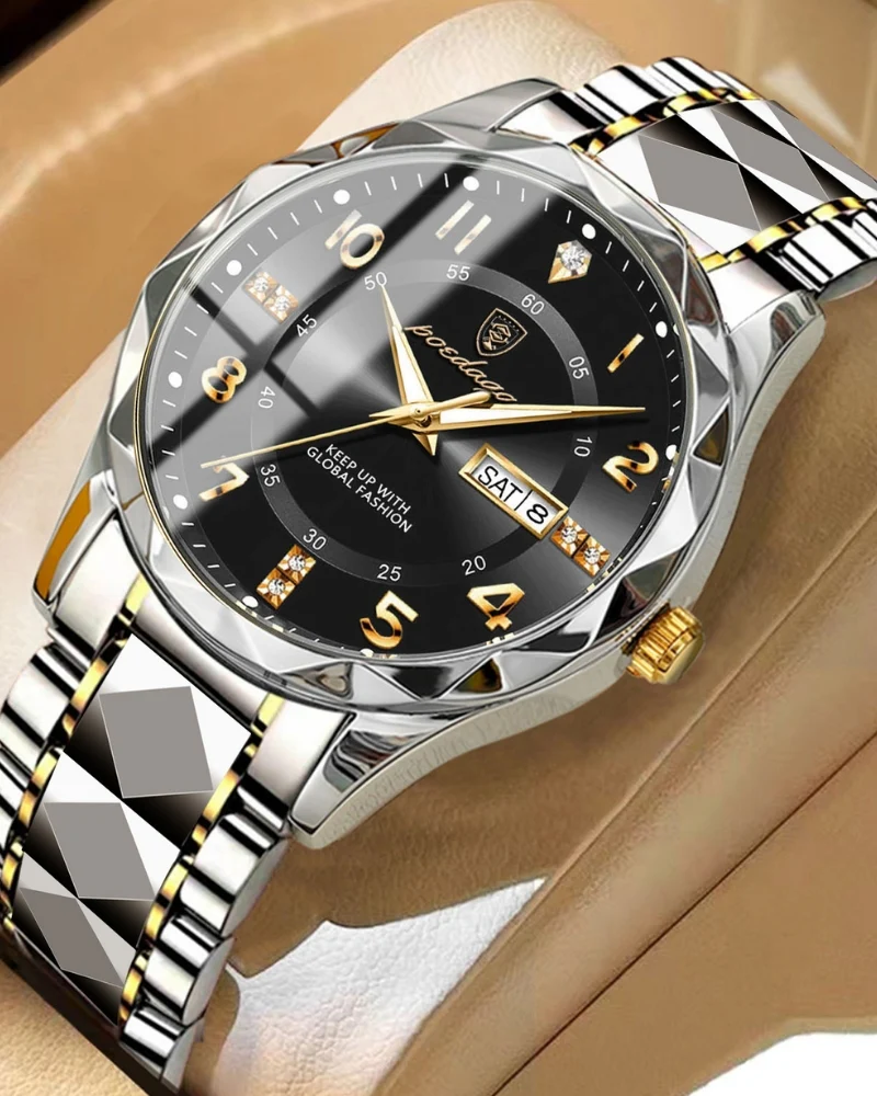 Classic Two-Tone Steel Watch - Image 3