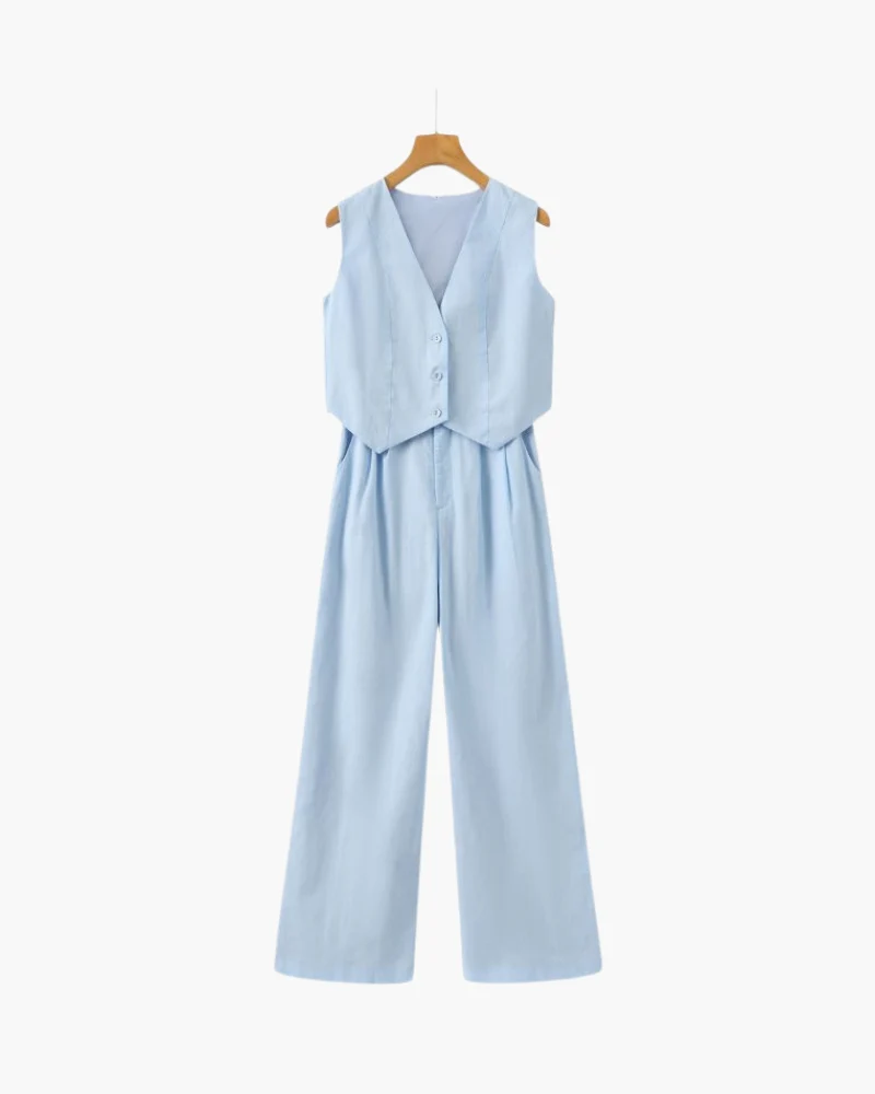 Classy Lady - Linen Two-piece Set - Image 13