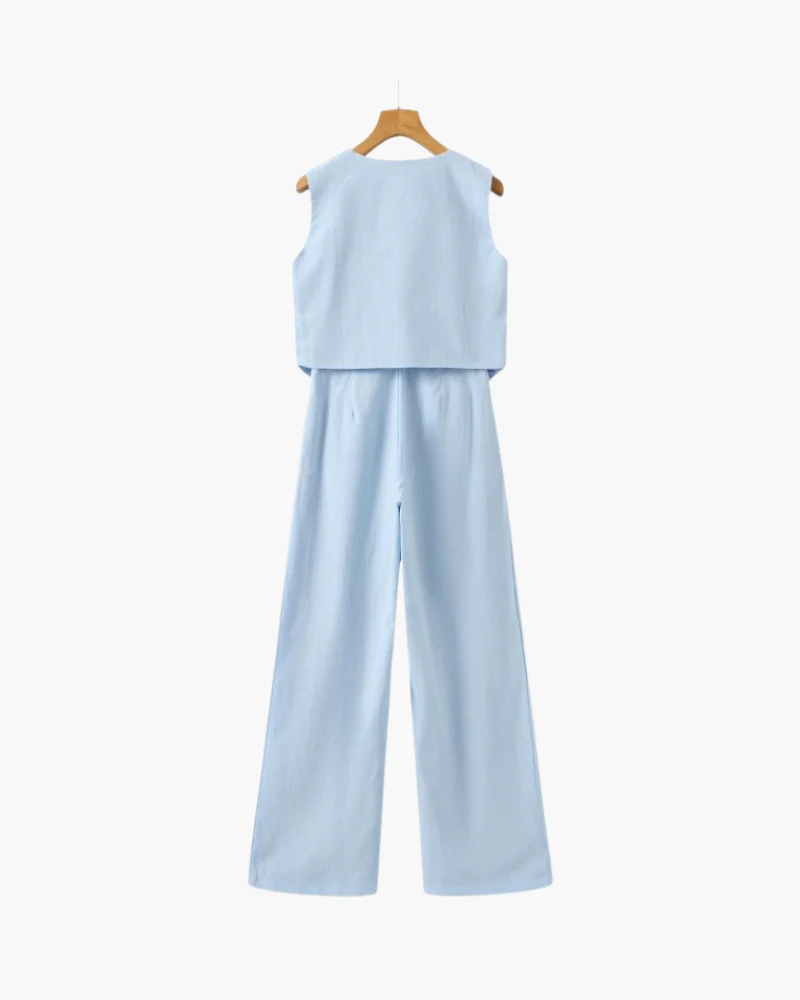 Classy Lady - Linen Two-piece Set - Image 14