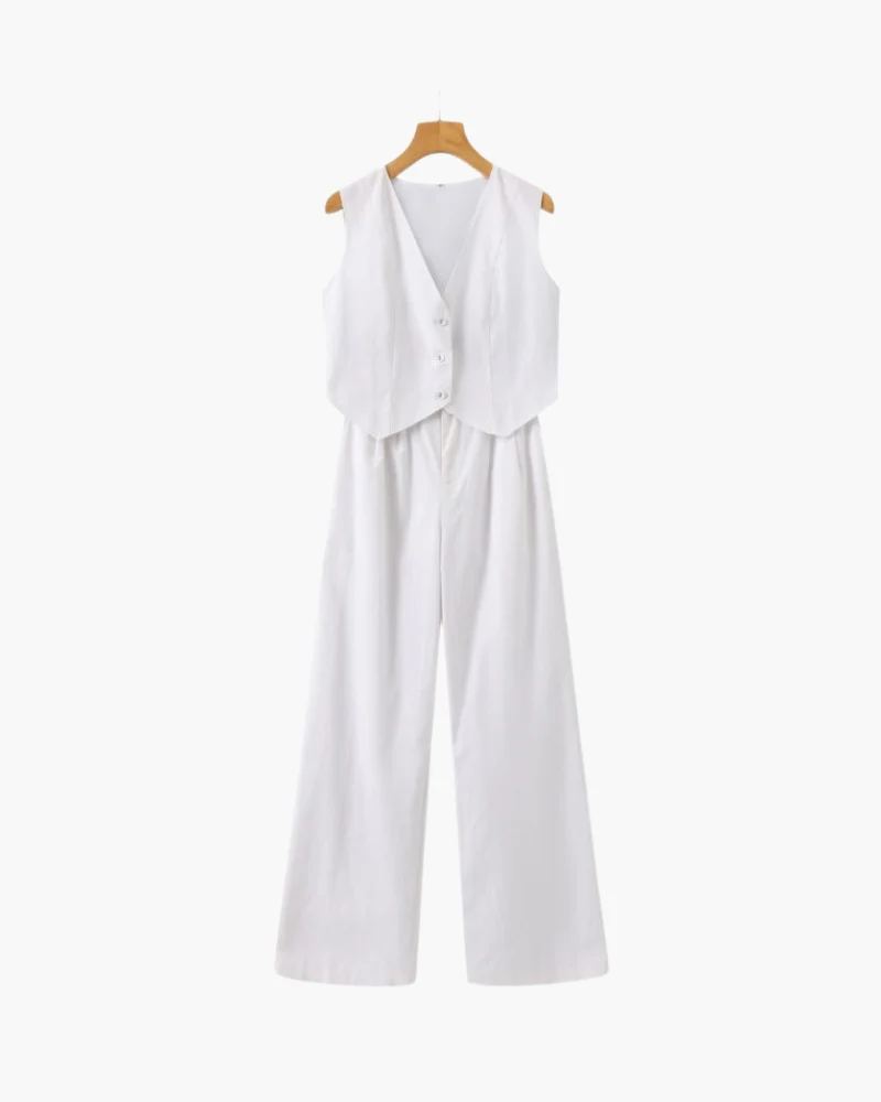 Classy Lady - Linen Two-piece Set - Image 5