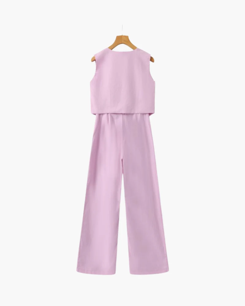Classy Lady - Linen Two-piece Set - Image 6