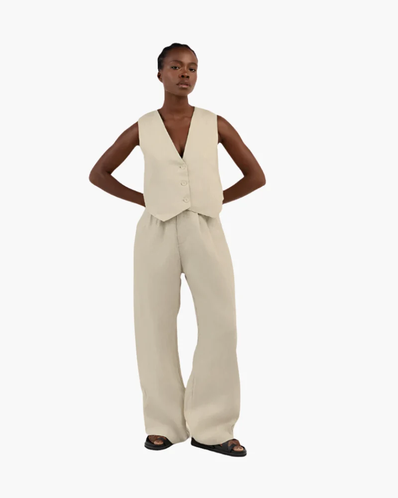 Classy Lady - Linen Two-piece Set - Image 9