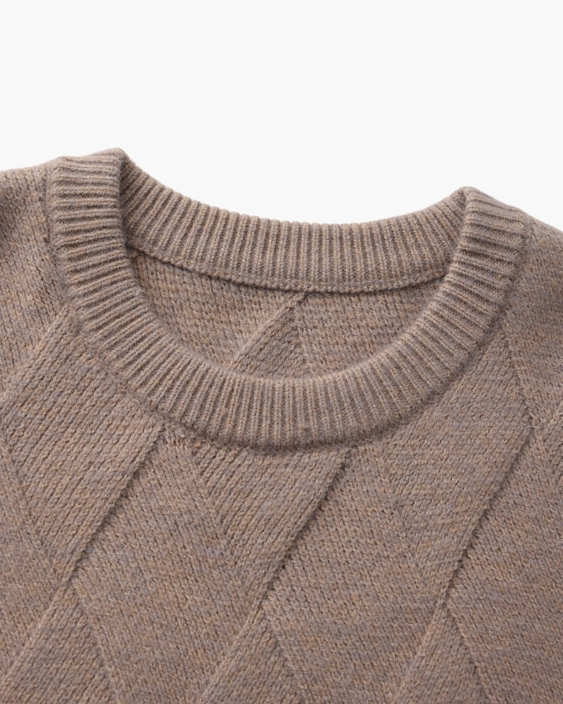 Diamond Knit Crewneck Sweater - Image 11