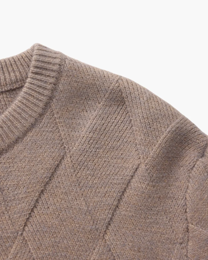Diamond Knit Crewneck Sweater - Image 13