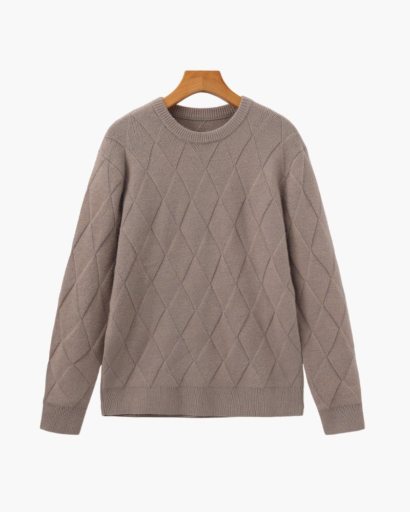 Diamond Knit Crewneck Sweater - Image 9