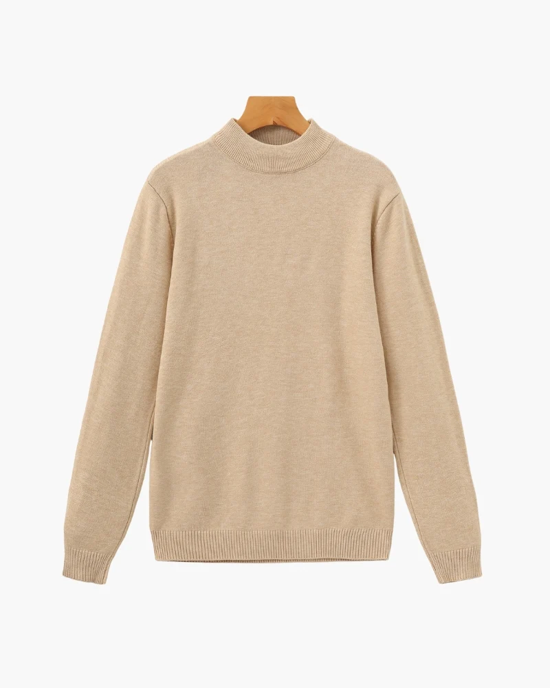Essential Ribbed Mock Neck Sweater - Image 12