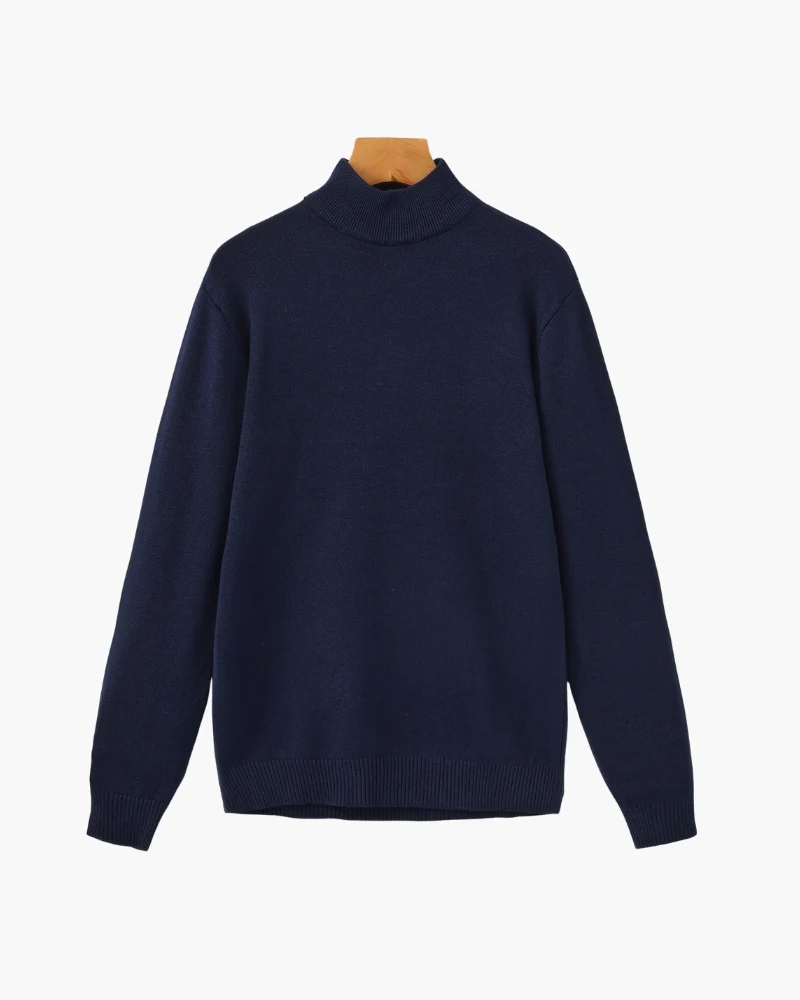 Essential Ribbed Mock Neck Sweater - Image 16