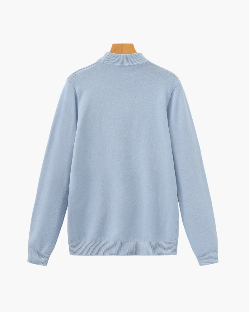 Essential Ribbed Mock Neck Sweater - Image 8