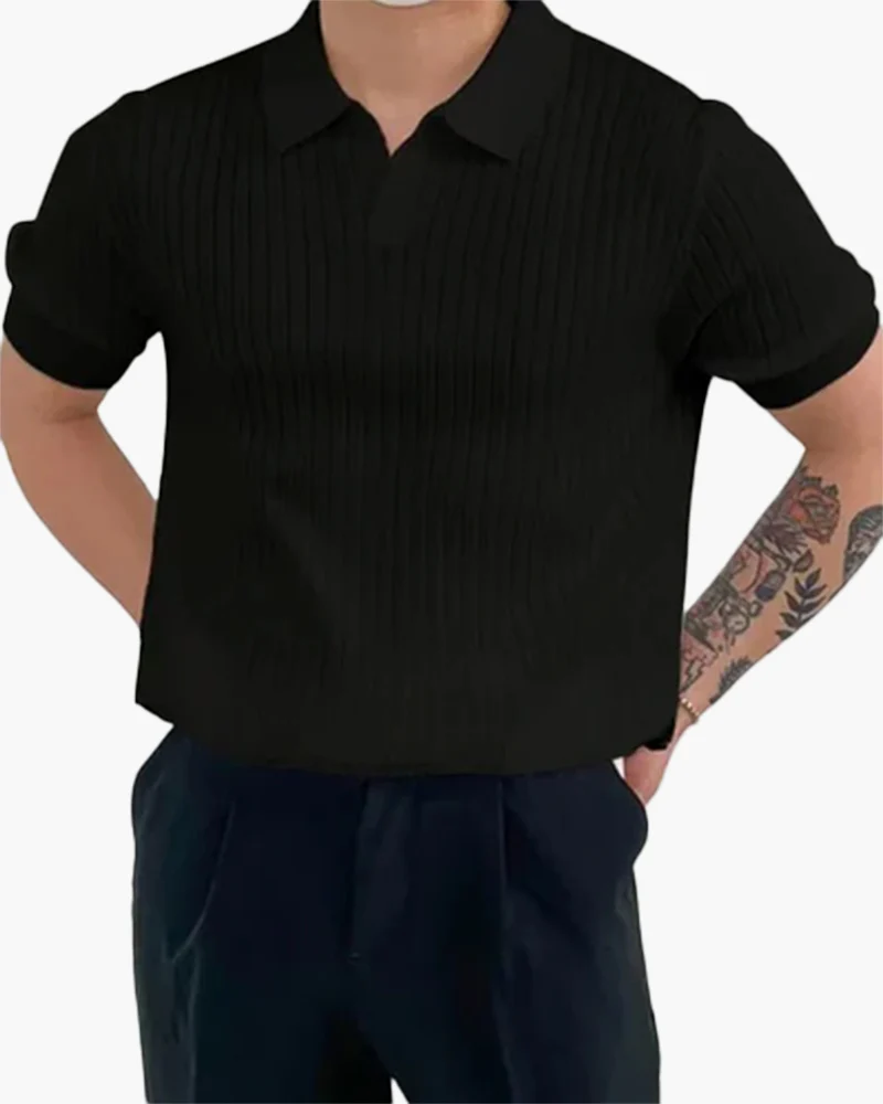 Florence - Ribbed Cotton Polo - Image 5