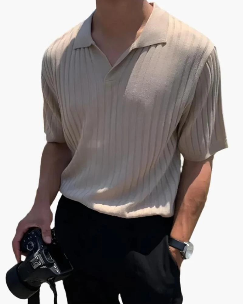 Florence - Ribbed Cotton Polo - Image 6