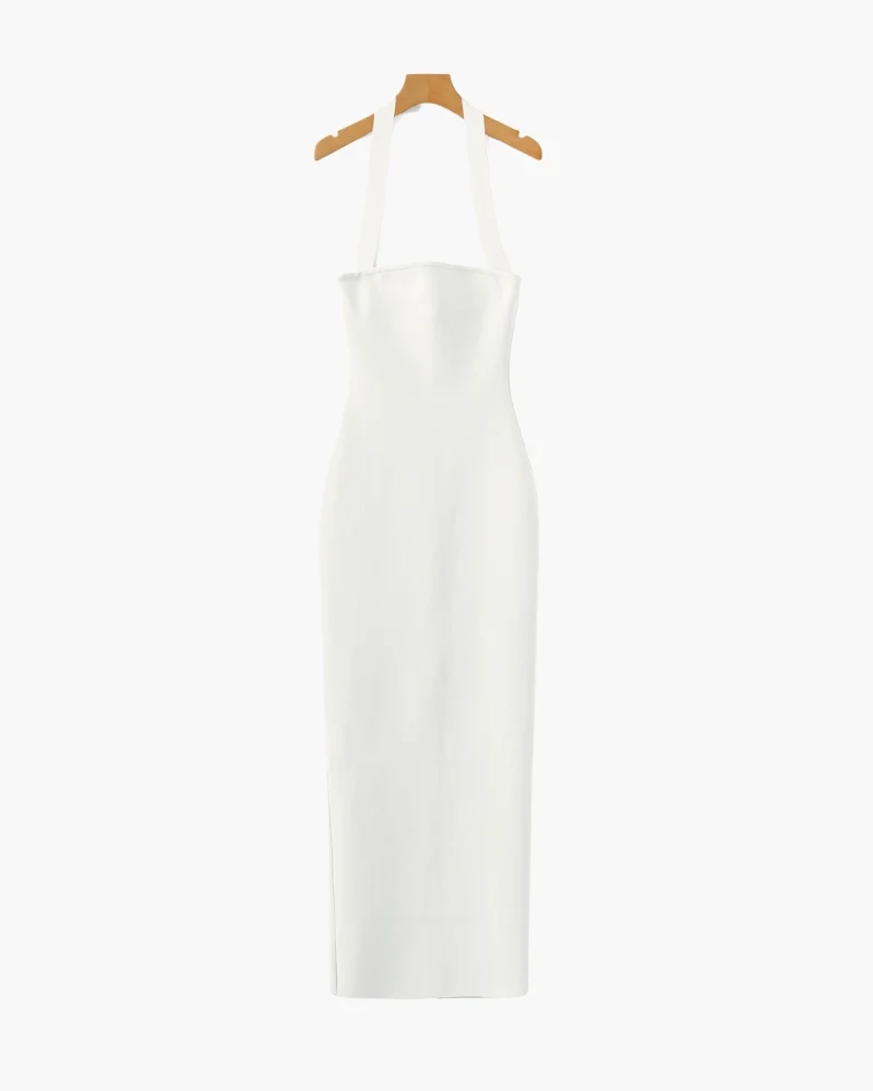 Halter Neck Slim Fit Maxi Dress - Image 11