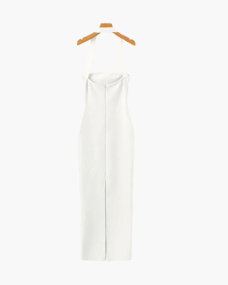 Halter Neck Slim Fit Maxi Dress - Image 12