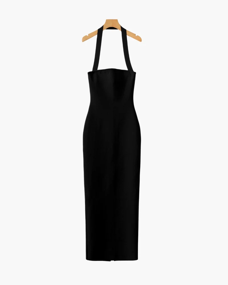 Halter Neck Slim Fit Maxi Dress - Image 7