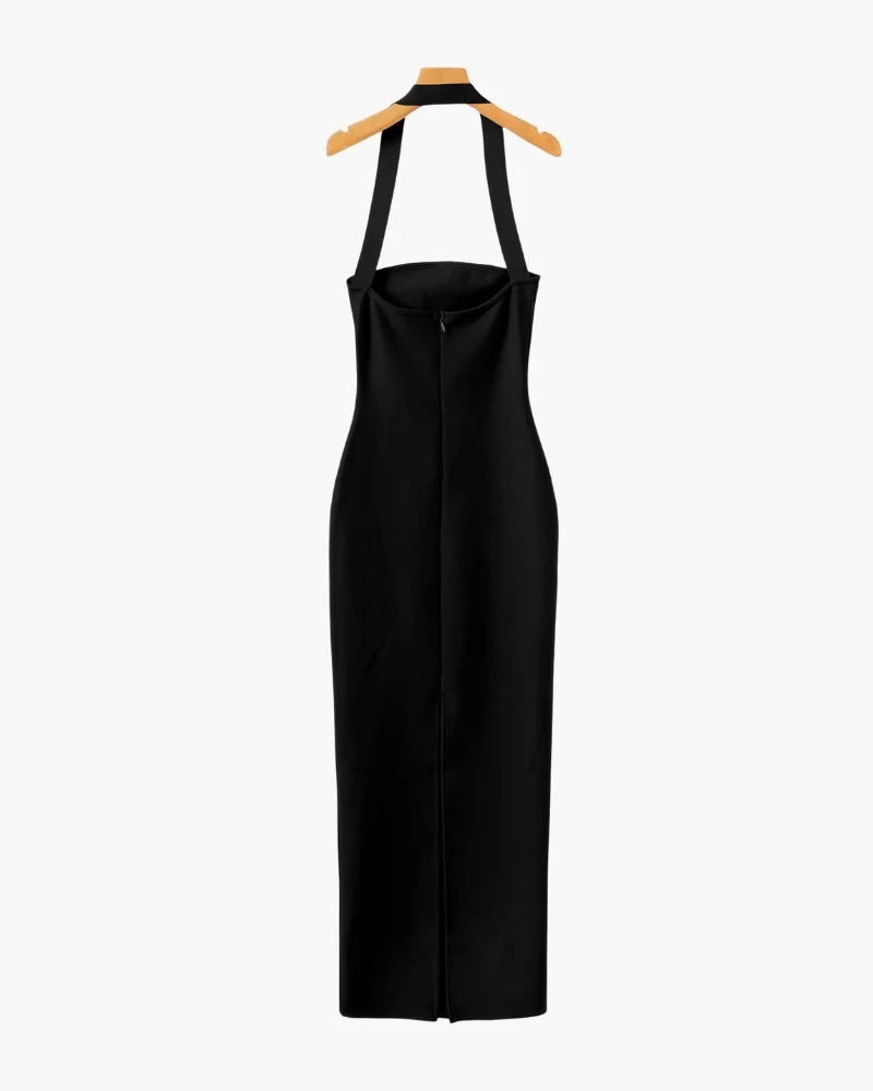 Halter Neck Slim Fit Maxi Dress - Image 8