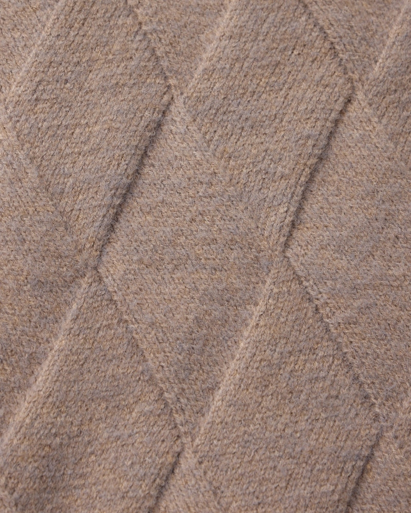Heritage Diamond Knit Zip Cardigan - Image 10