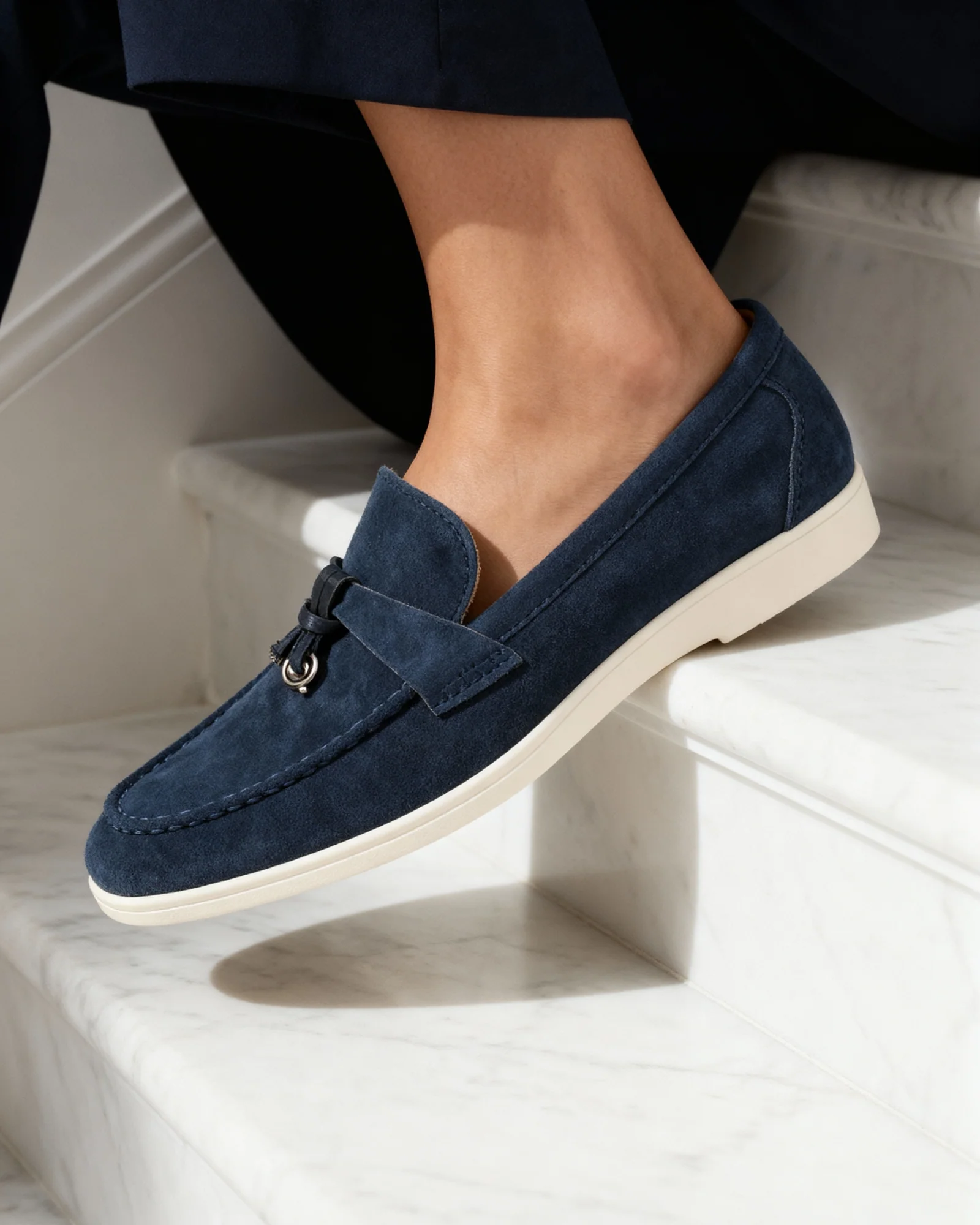 Old Money Suede Lady Loafers - Image 8