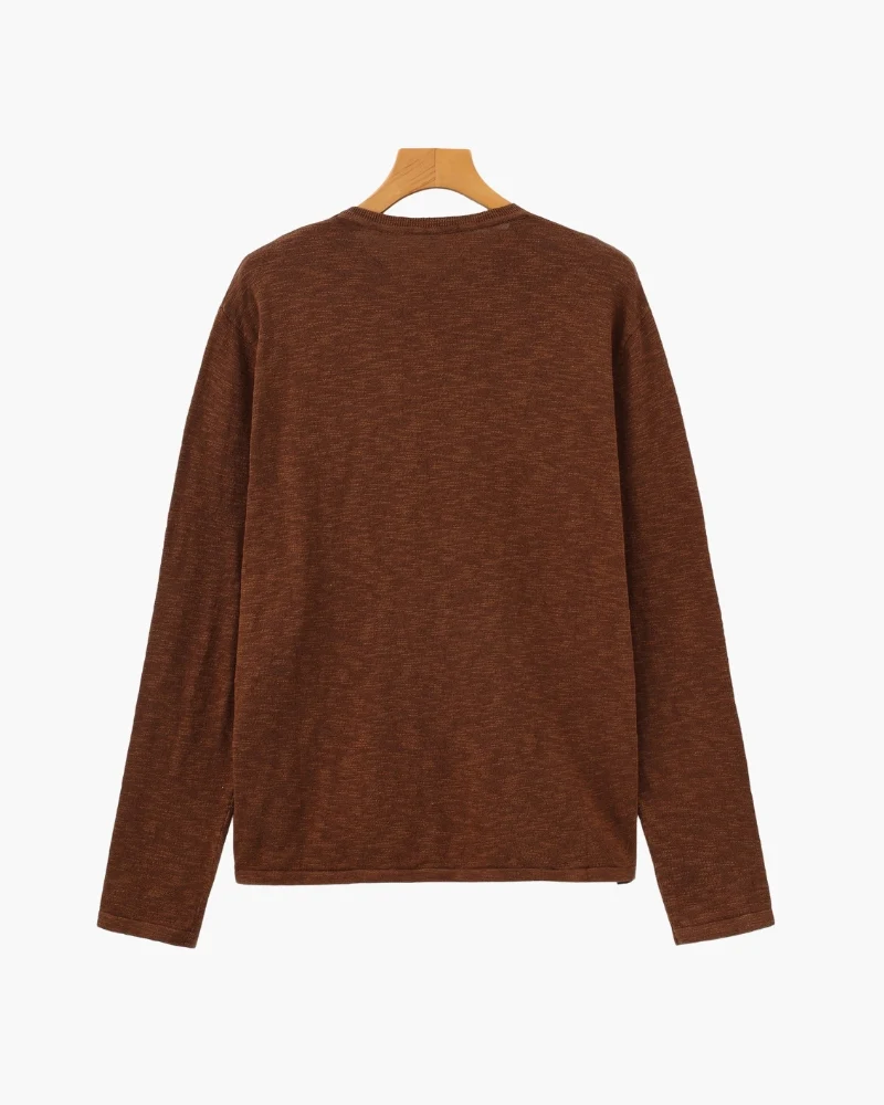 Linen Cotton Essential Crewneck - Image 11