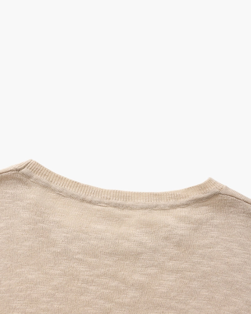 Linen Cotton Essential Crewneck - Image 7