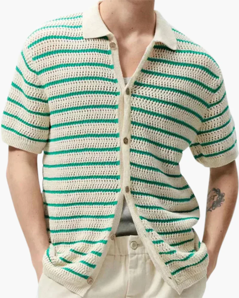 Marbella - Knitted Button Shirt - Image 2