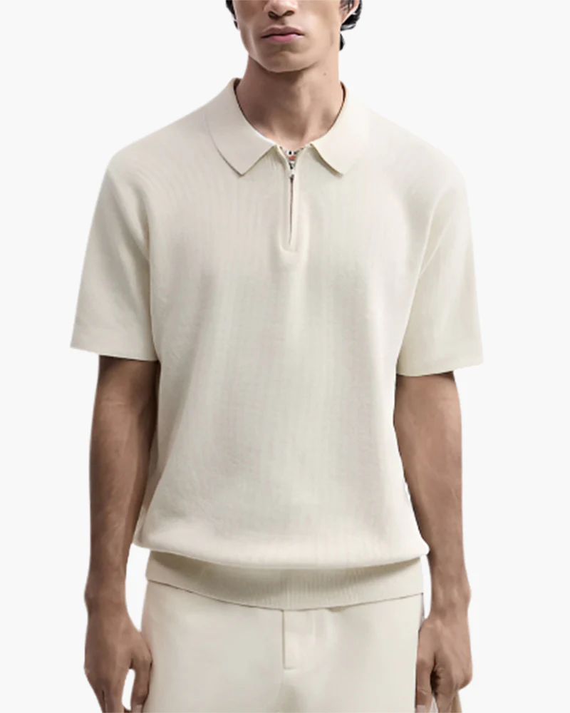 Marbella Zip Up Polo - Image 2