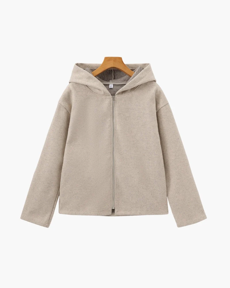 Marlow Wool Zip Coat - Image 11