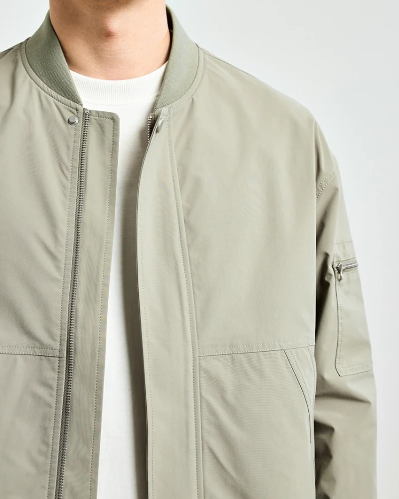 Minimalist Bomber Jacket - Image 4