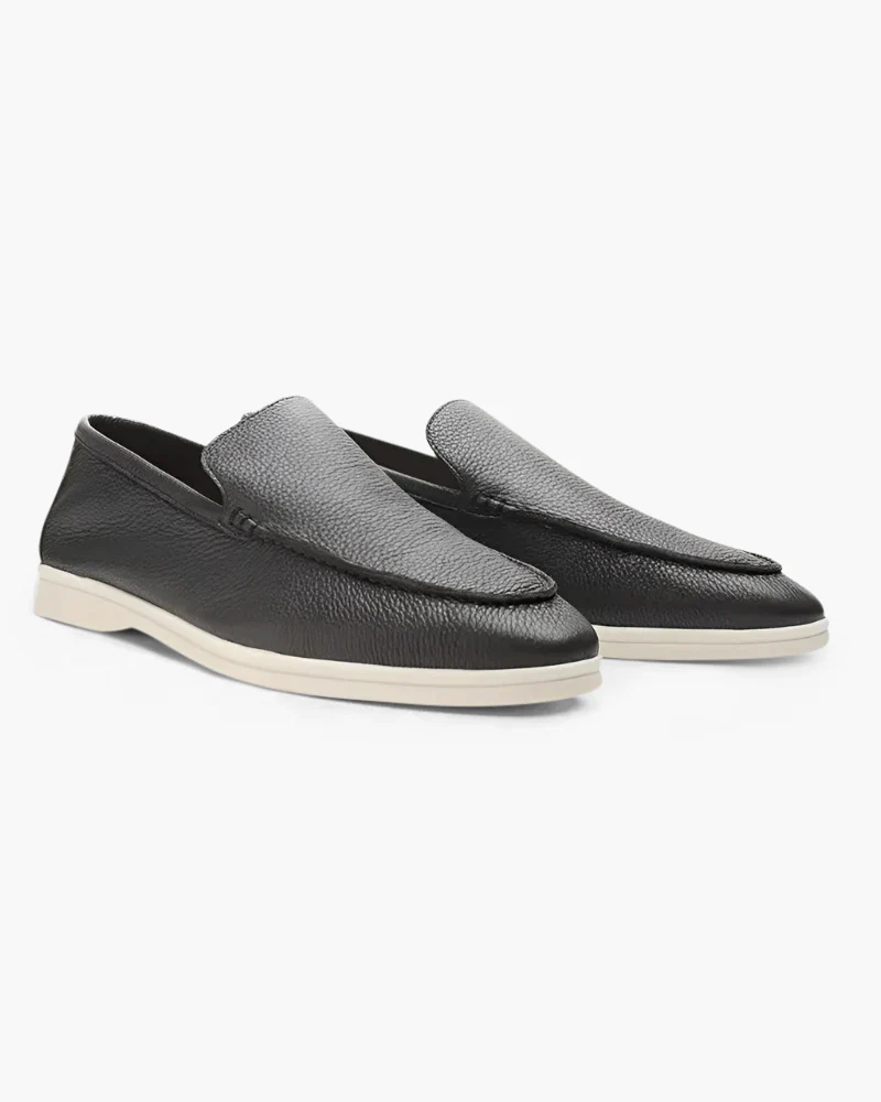 Old Money Cowhide Leather Loafers - Image 3