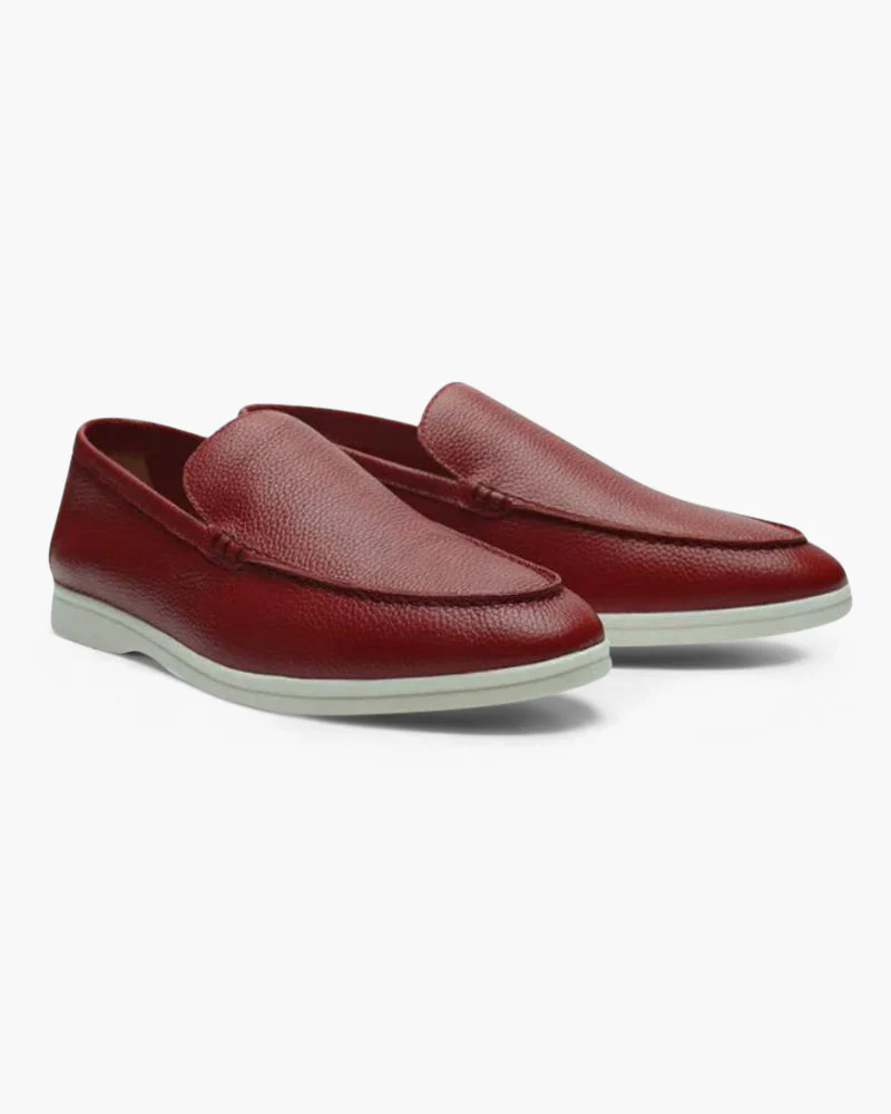 Old Money Cowhide Leather Loafers - Image 6