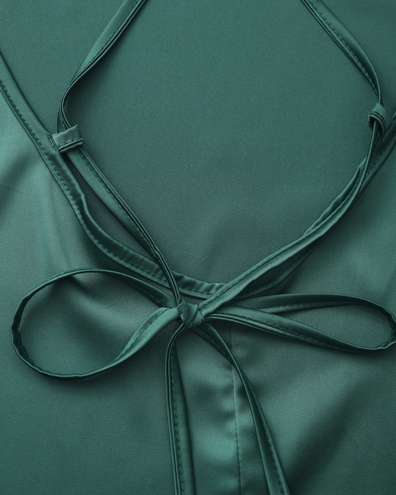 Old Money Silk Slip Dress - Image 5