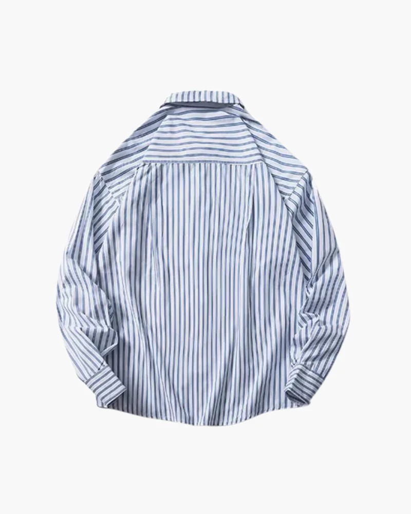 Oversized Striped Shirt - Image 4