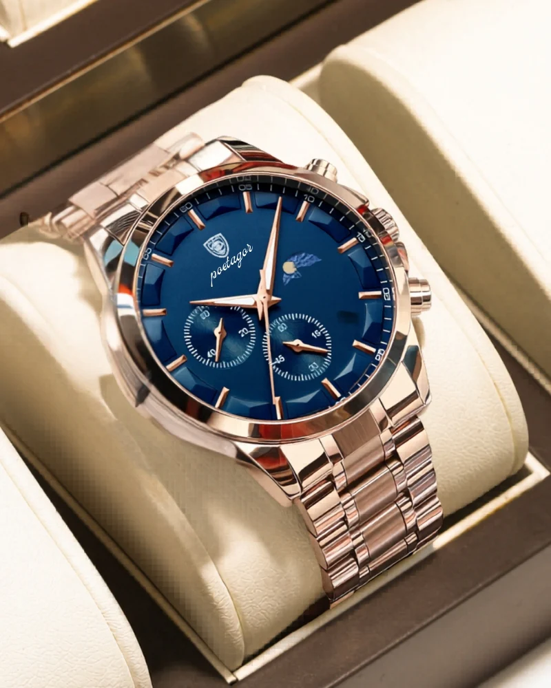Precision Chronograph Steel Watch - Image 4