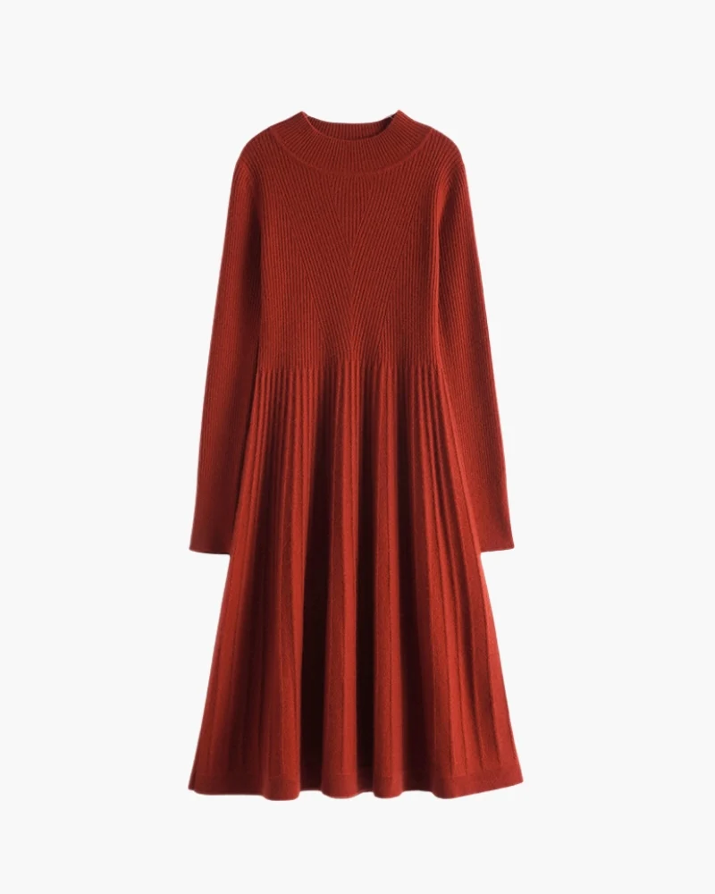 Pure Cashmere Flare Dress - Image 3