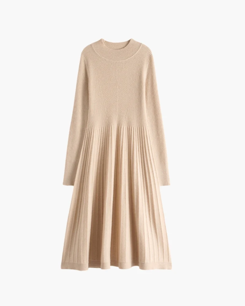 Pure Cashmere Flare Dress - Image 6