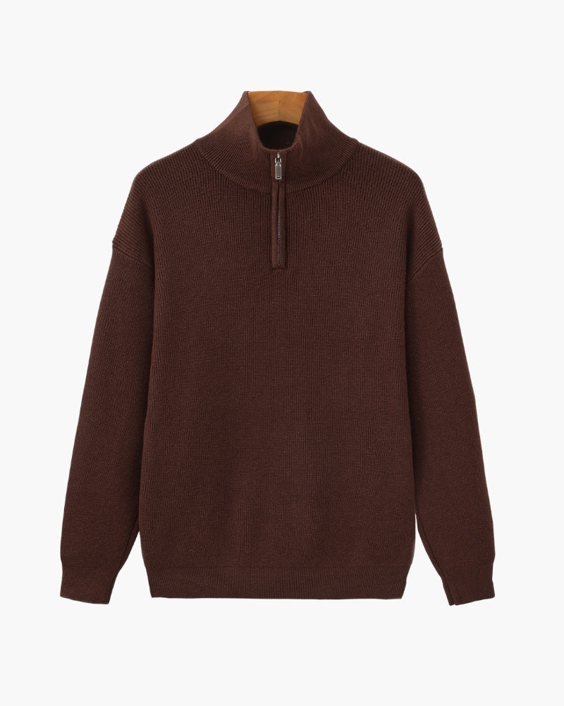 Refined Half-Zip Knit Pullover - Image 11
