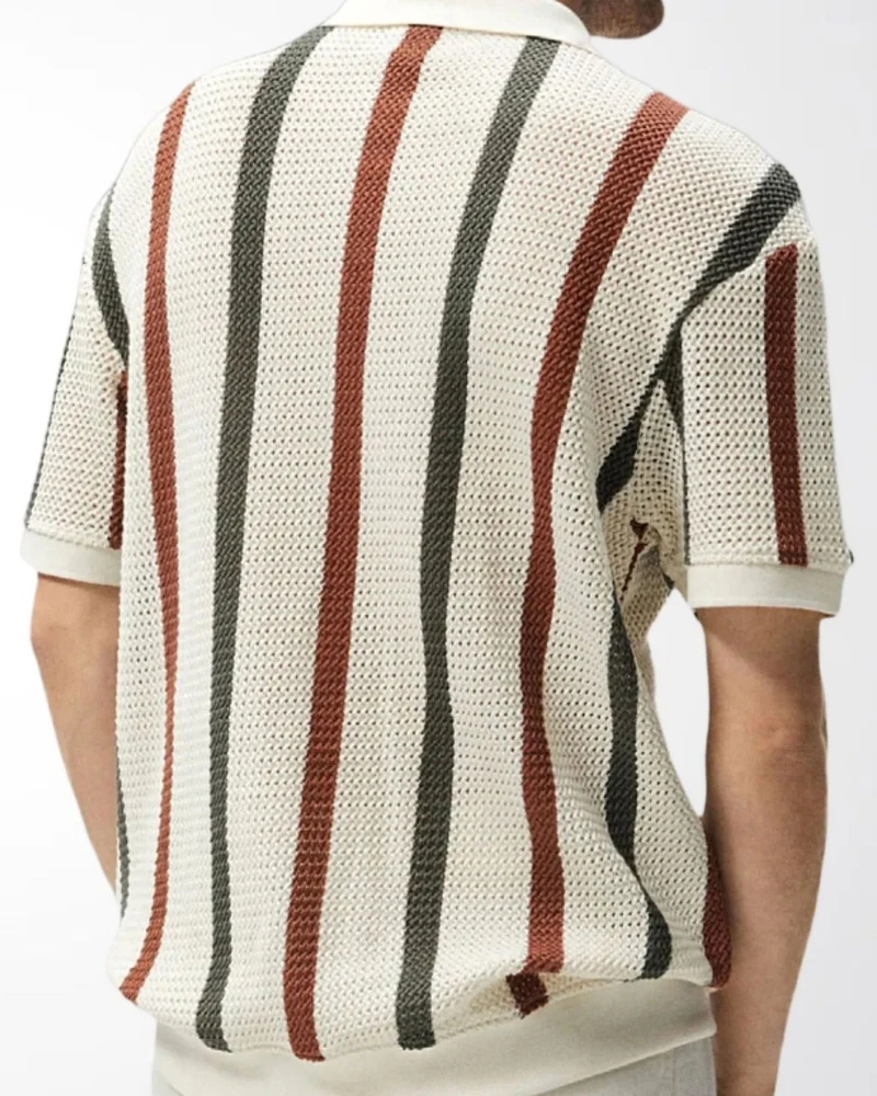 Resort Knit Stripe Polo - Image 3