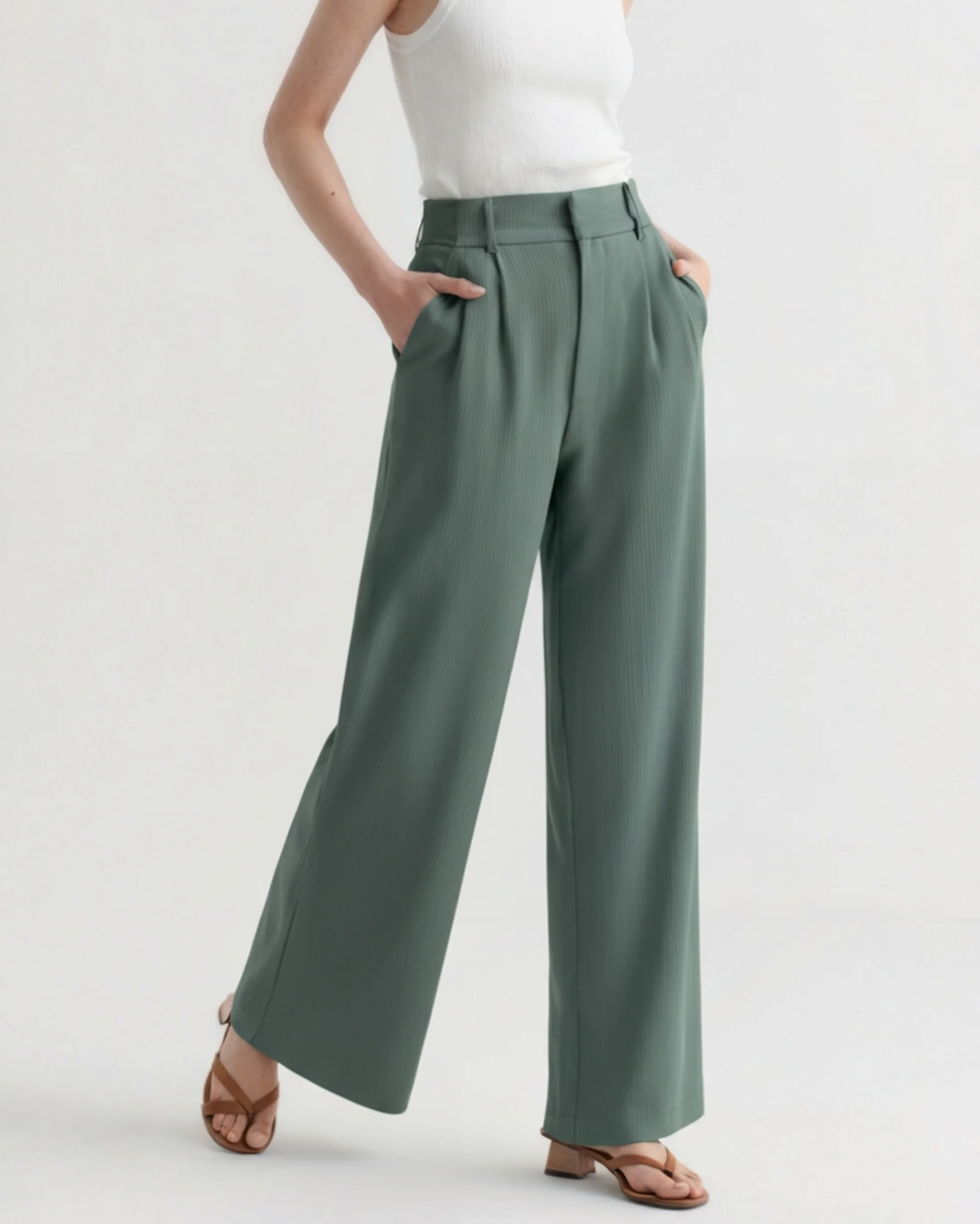 Serena Wide-Leg Trousers - Image 8