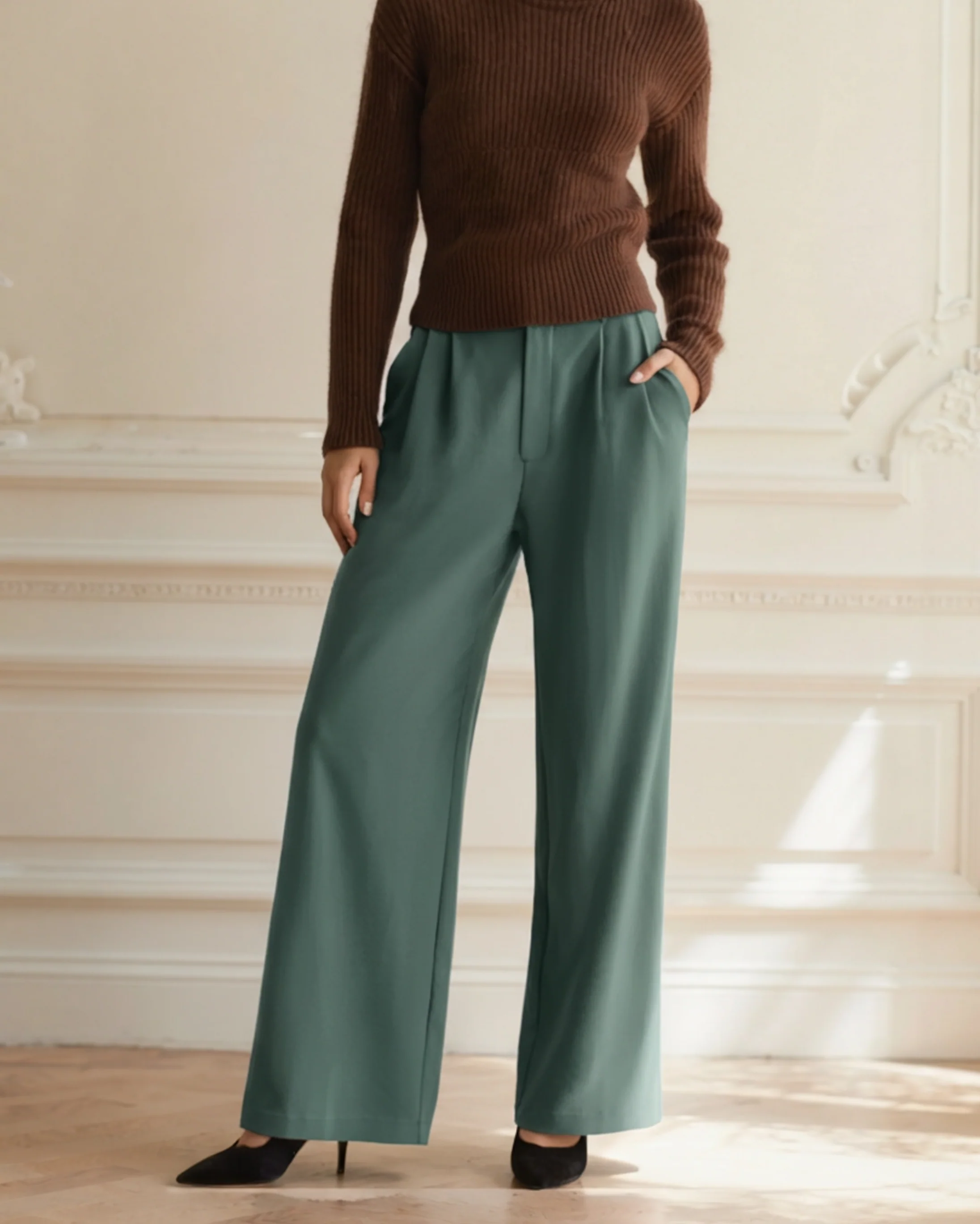Serena Wide-Leg Trousers - Image 9