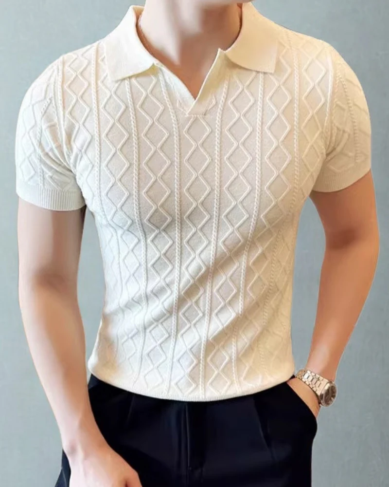 Signature Textured Knit Polo - Image 2