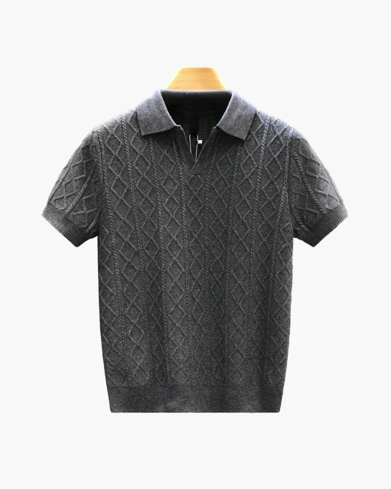 Signature Textured Knit Polo - Image 3