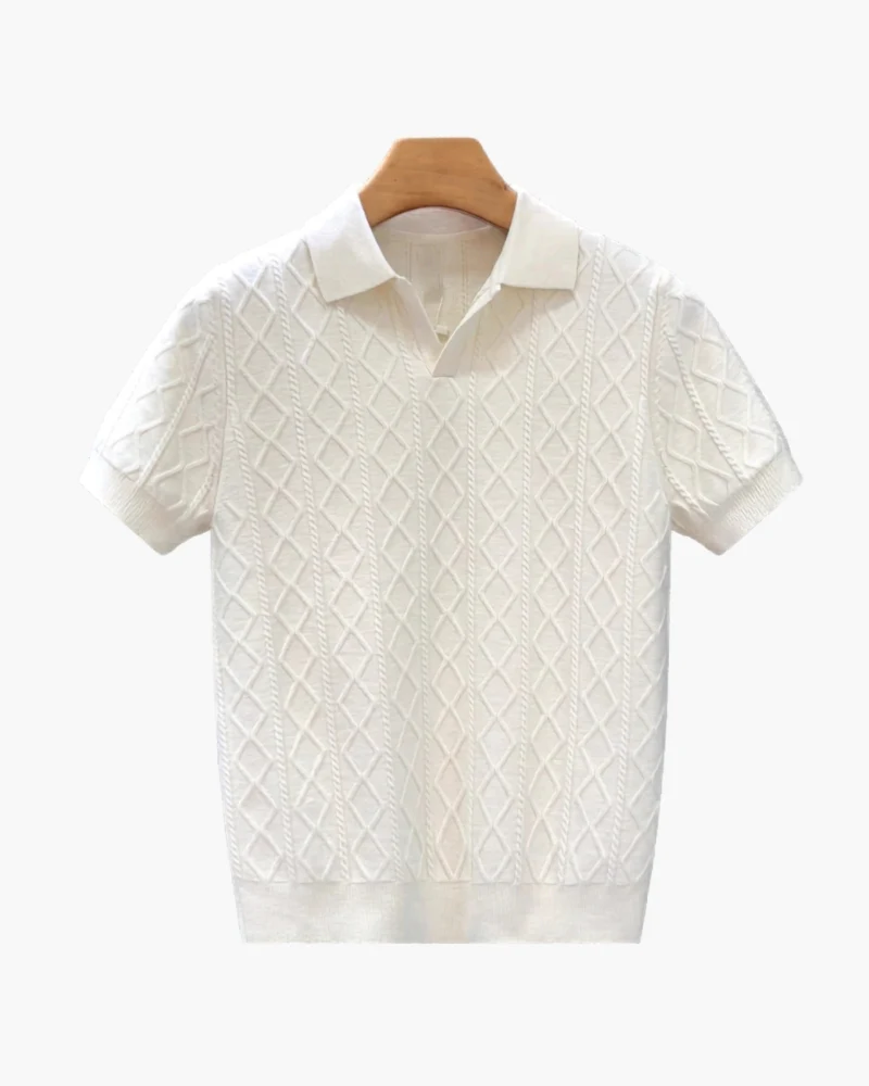 Signature Textured Knit Polo - Image 4