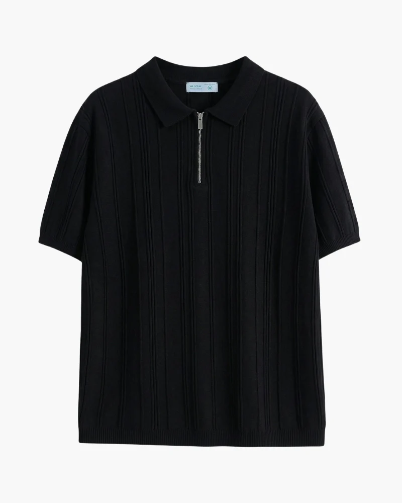 Signature Zip-Up Polo
