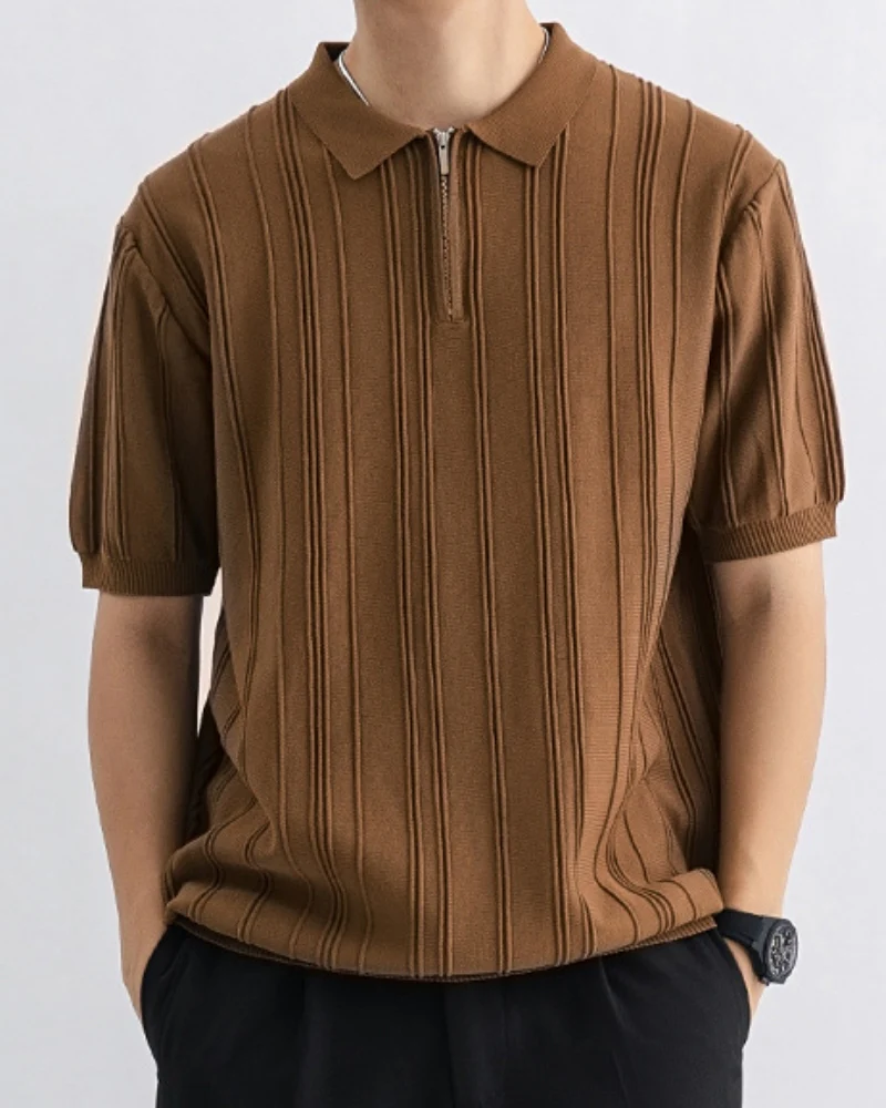 Signature Zip-Up Polo - Image 4